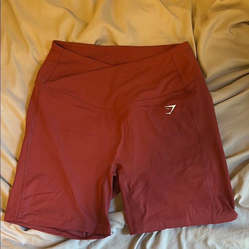 Women's Red Gymshark Shorts